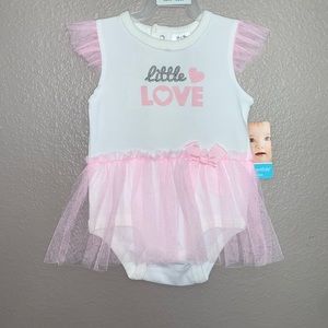 Baby Essentials 12 month one piece pink tutu